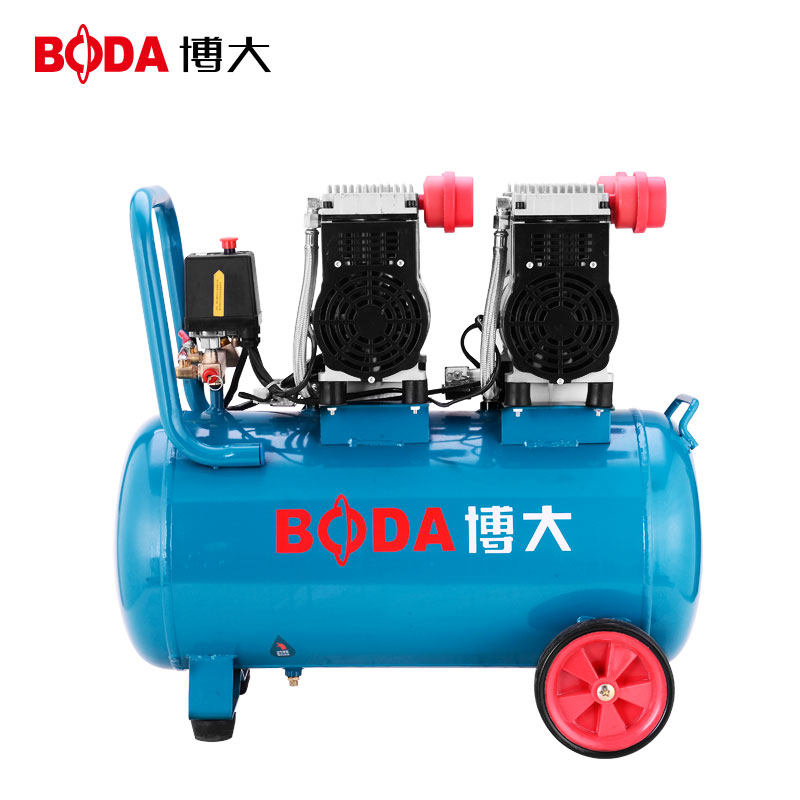 博大静音无油空压机小型 高压充气泵空气压缩220v气榜木工装修