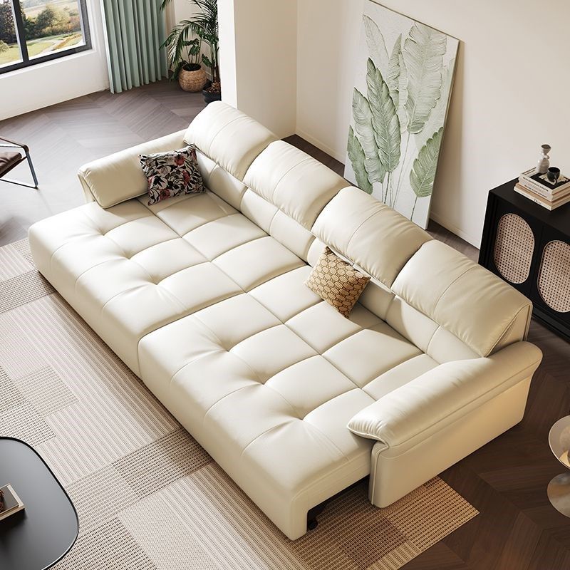 大象耳朵多功能智能沙发2024新款电动沙发可伸缩沙发床一体两用,住宅家具,皮布沙发,淘宝优惠券,粉丝福利购,淘宝优惠卷