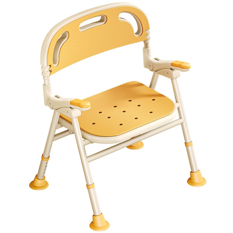 老人洗澡椅加宽可折叠式防滑孕妇淋浴凳免打孔安全沐浴椅子