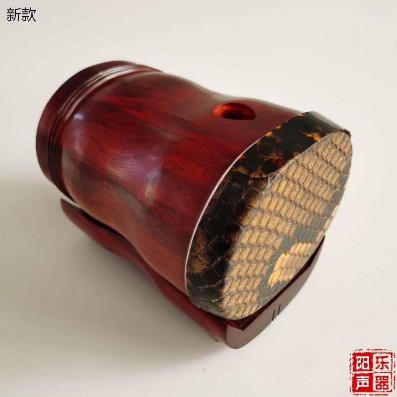 紫檀扁圆二胡琴筒 紫檀二胡桶子 二胡二泉两用琴筒