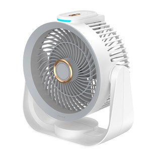 智能语音桌面循环风扇多功能家用卧室四档调节小夜灯风扇 2024新款