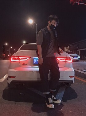 ro高帮鞋男帆布腊面主线厚底黑色五芒星情侣鞋夏季潮鞋百搭短靴女