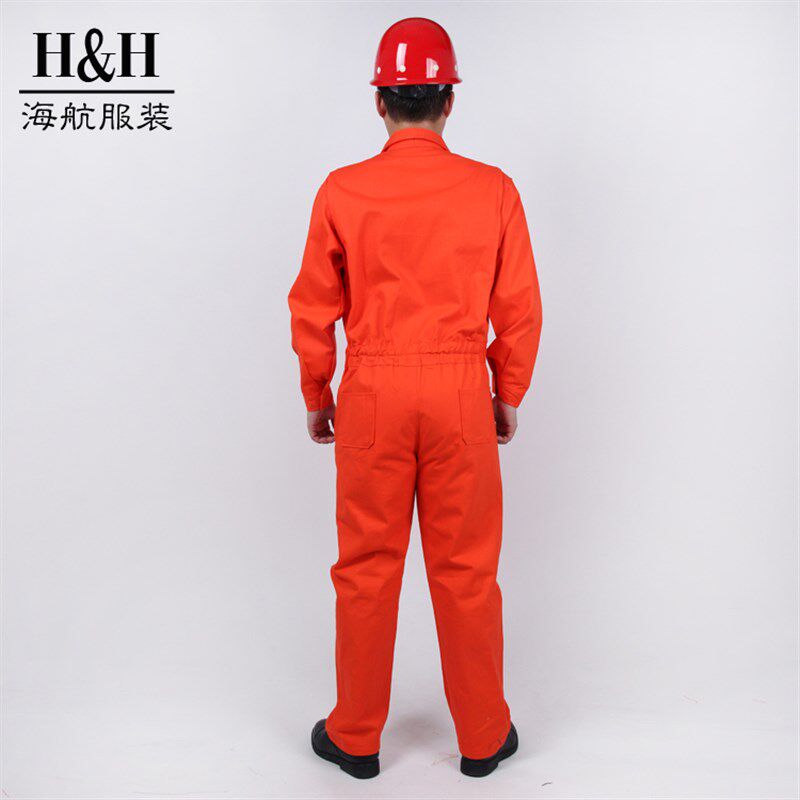 连体工装服男春秋长袖加厚劳保服套装汽修船员工人连体工作服
