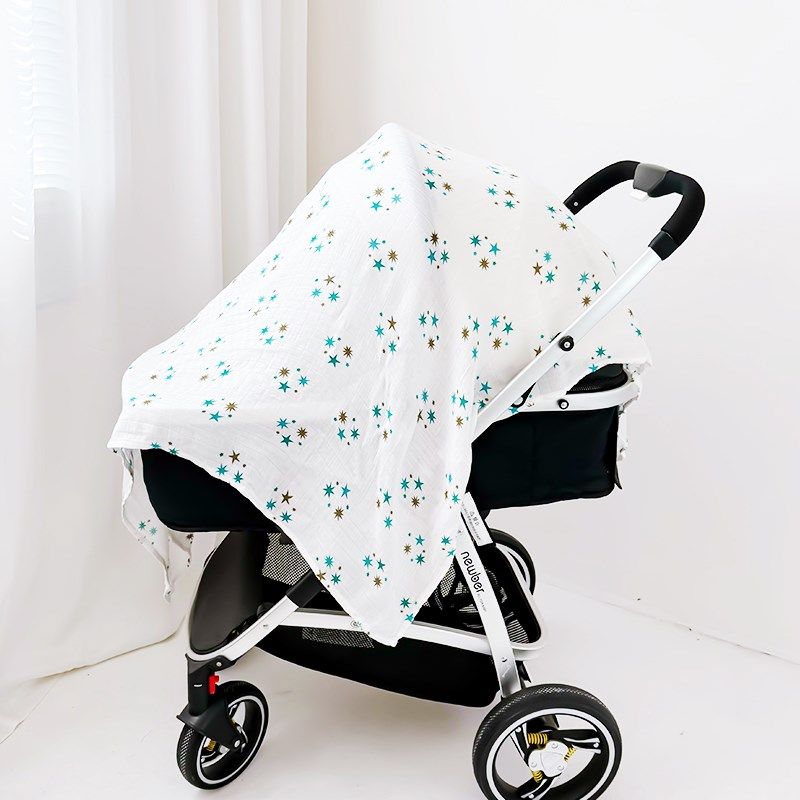 婴儿出门防风盖巾防蚊虫宝宝推车盖毯子挡风遮光竹棉纱布夏季薄款,婴童用品,婴童毛毯/盖毯,淘宝优惠券,粉丝福利购,淘宝优惠卷