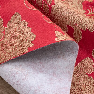 中式民族风沙发布料加厚古典红木坐垫靠背面料软包抱枕高密织锦缎