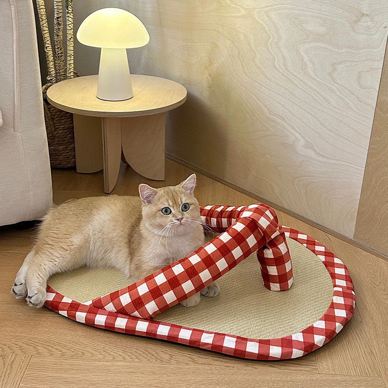 拖鞋猫窝猫咪凉席夏季降温宠物冰垫狗狗垫子O猫床狗窝藤席宠物用