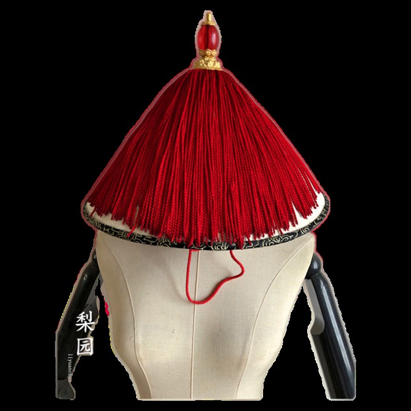 影视武官文官戏帽清朝官帽顶戴花翎帽清朝官帽兵帽凉帽
