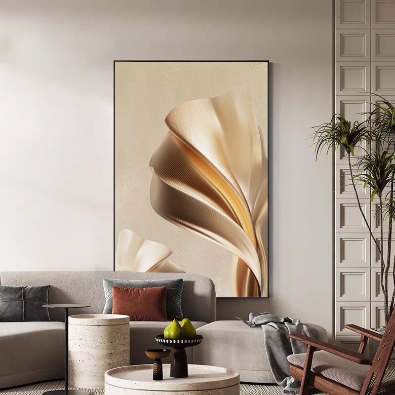 高级抽象客厅装饰画现代简约挂画肌理感落地画玄关沙发背景墙壁画
