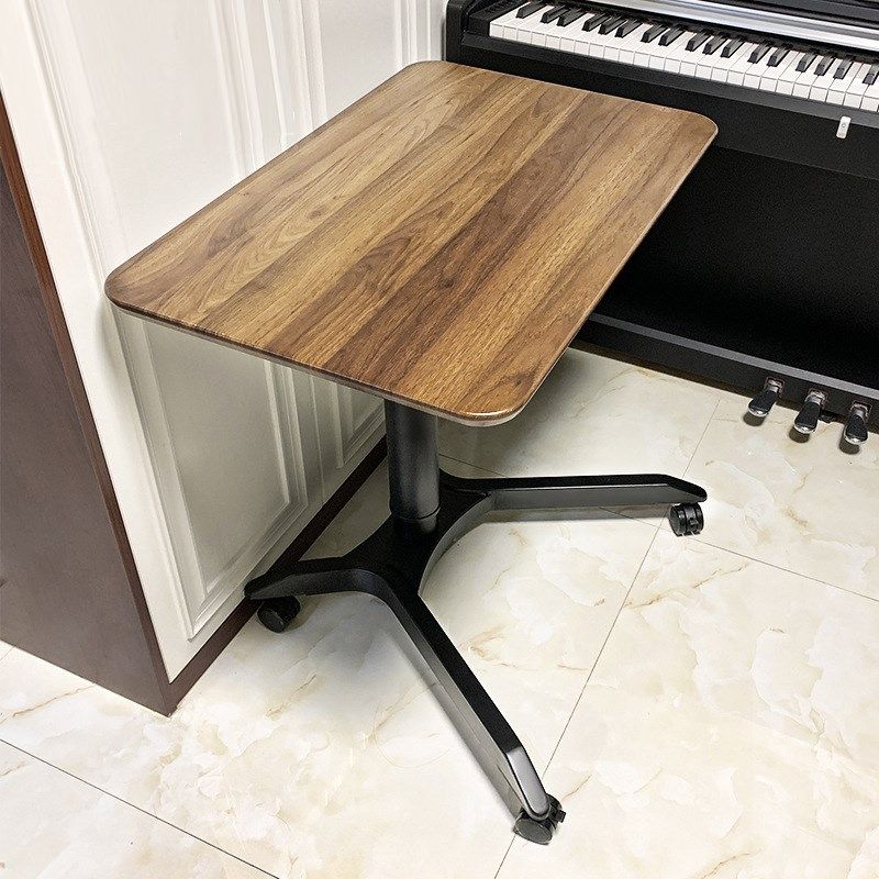 现代简约升降电脑桌站立式办公桌儿童学习书桌移动演讲工作台桌子