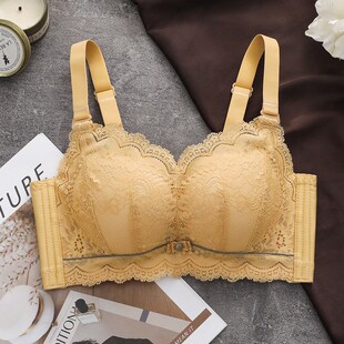 内衣女小胸聚拢8CM加厚超厚无钢圈蕾丝文胸平胸显大不空杯