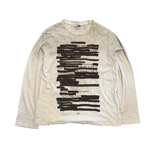 十卟SHIBU 轻亚文化VTG古著感T恤颓废厌世punk设计感不规则长袖