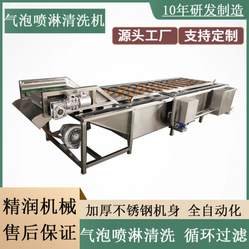全自动食堂洗菜机马铃薯清洗分选流水线连续式红枣清洗风干流水线