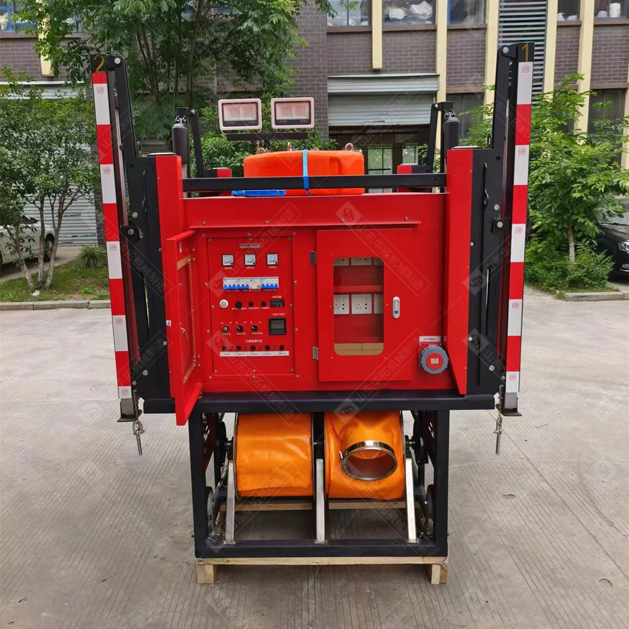 应急排水方舱大流量自卸式发照明高机动自装卸防汛移动泵车