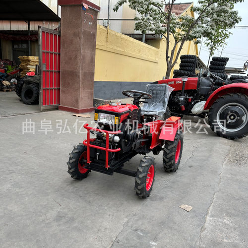 迷你小四轮柴油微耕机果园大棚15马力施肥播种机乘坐式果园开沟机