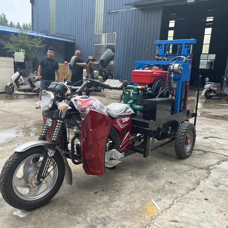 禹工 三轮车柴油打井机农用小型液压钻探机 工程设备农田灌溉现货