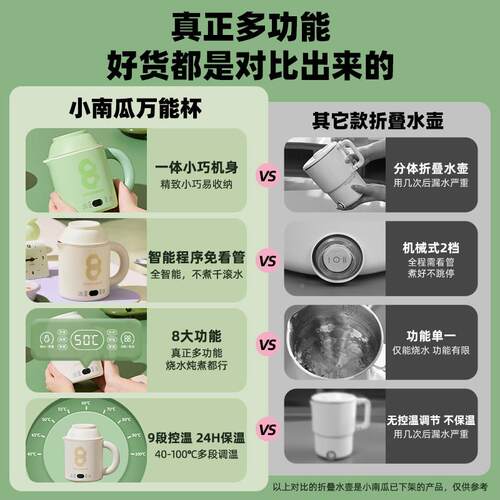 南D8pro瓜炖杯办加热小牛奶专用公电室一人食小型烧水养生杯保温