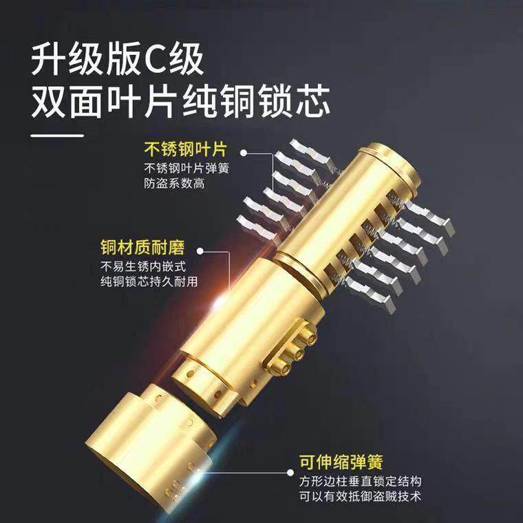 玻璃门锁U型锁具大全U形插锁玻璃锁双开 关拉门锁室外长锁商铺店