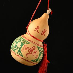 天然葫芦挂件真胡芦开口木葫芦摆件天医葫芦玄关客厅文玩摆件大号