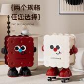 可爱垃圾桶家用方形大容量开口式 纸篓客厅卫生间厨房弹盖垃圾筒