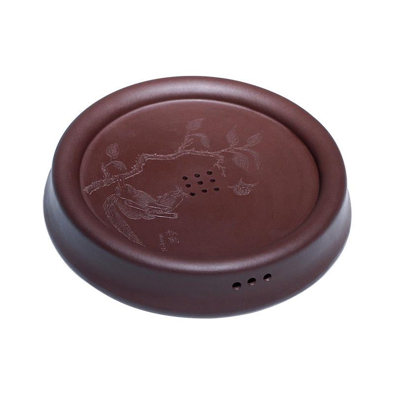 夫宜兴原矿紫砂壶功茶RAI具茶海储盘子壶托杯垫承干泡台水流海