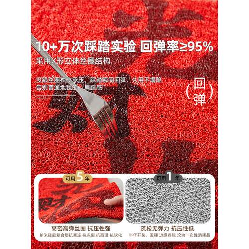 户门地垫2款cp25818a025新高级感红色乔迁进入垫子门门口防滑耐脏