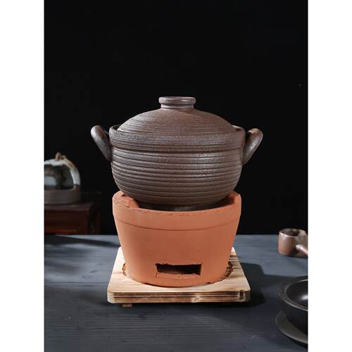 炭炉烧水小陶风炉潮州老式木炭橄榄茶炉壶明炉火煮茶器煲火汤KMU