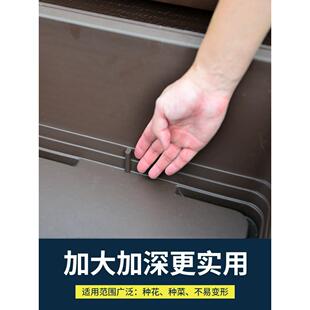 彷紫砂矩形假山吸水石专用盆景盆特大号塑料马槽盆老堆花盆园林美