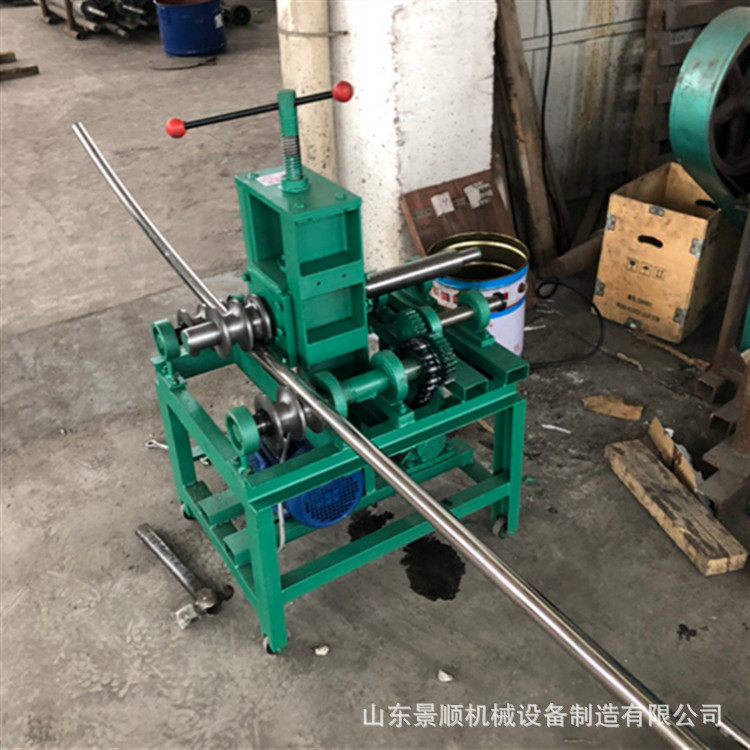 小型电动弯管机 大棚不锈钢管弯弧机 方管圆管三轴立式滚圆机现货