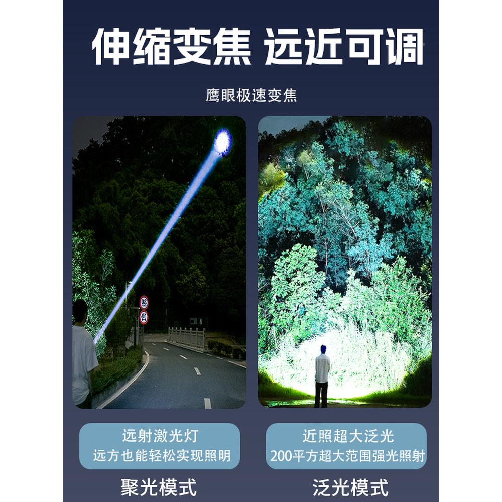 手电筒强光充电水防便捷户超长续航20用25新JRG款应急家用耐氙外