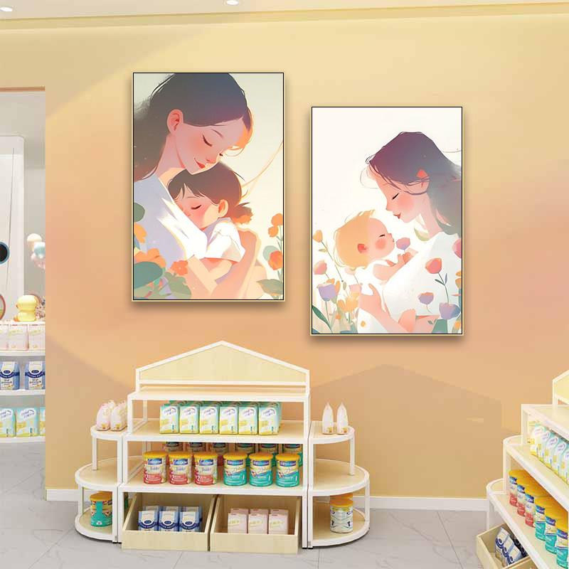 母婴挂画YDY院婴儿室医妇产科墙面饰画月子中心装卧室房馨宝宝壁