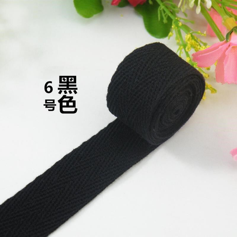 人字宽1cm棉带黑白本彩色绑带子 棉织带棉布带包边带布条衣帽新款