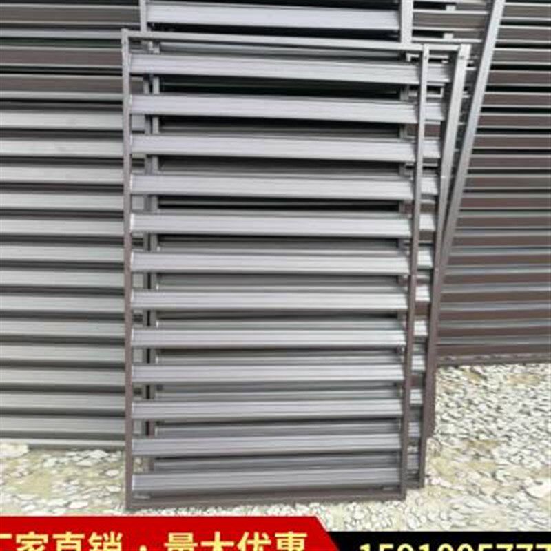 带框通风口铝合金百叶窗防雨防锈家用空调P外机格栅可定