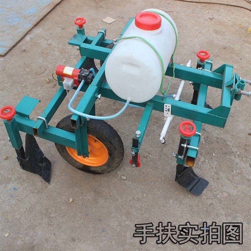 手扶四轮拖拉机微耕机农用地膜覆盖机压膜盖膜铺膜地灌一体覆膜机