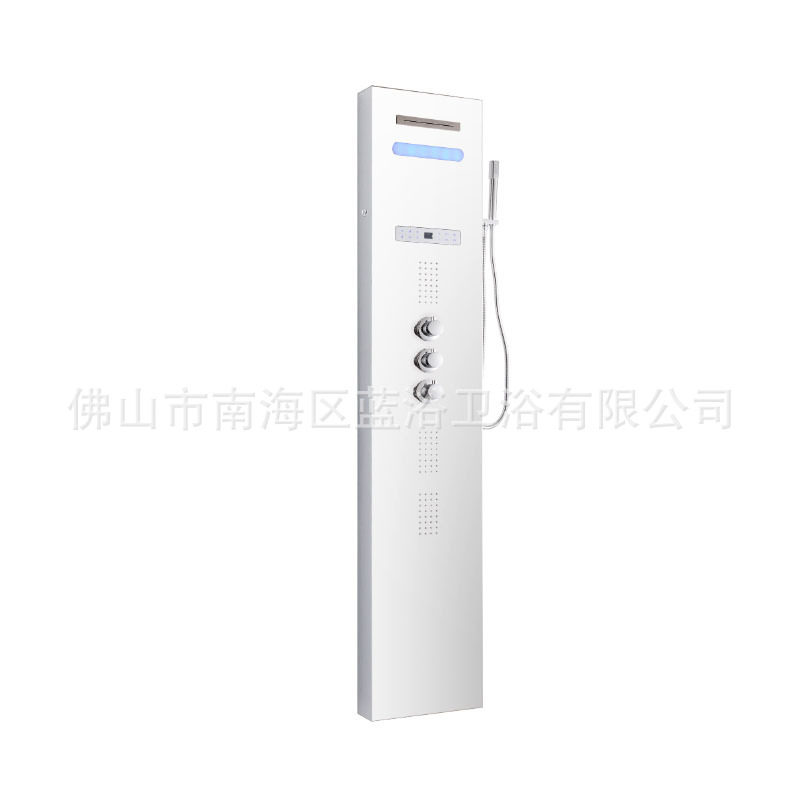 淋浴房用蒸汽浴瀑布花洒背部针刺按摩不锈钢多功能淋浴柱