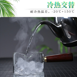 家用功夫茶具办公室会客小套侧把加厚泡茶壶喝茶 耐热玻璃茶杯套装