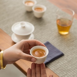 户外 便携式 白瓷旅行茶具套装 便携包功夫茶具收纳袋陶瓷小套 家用