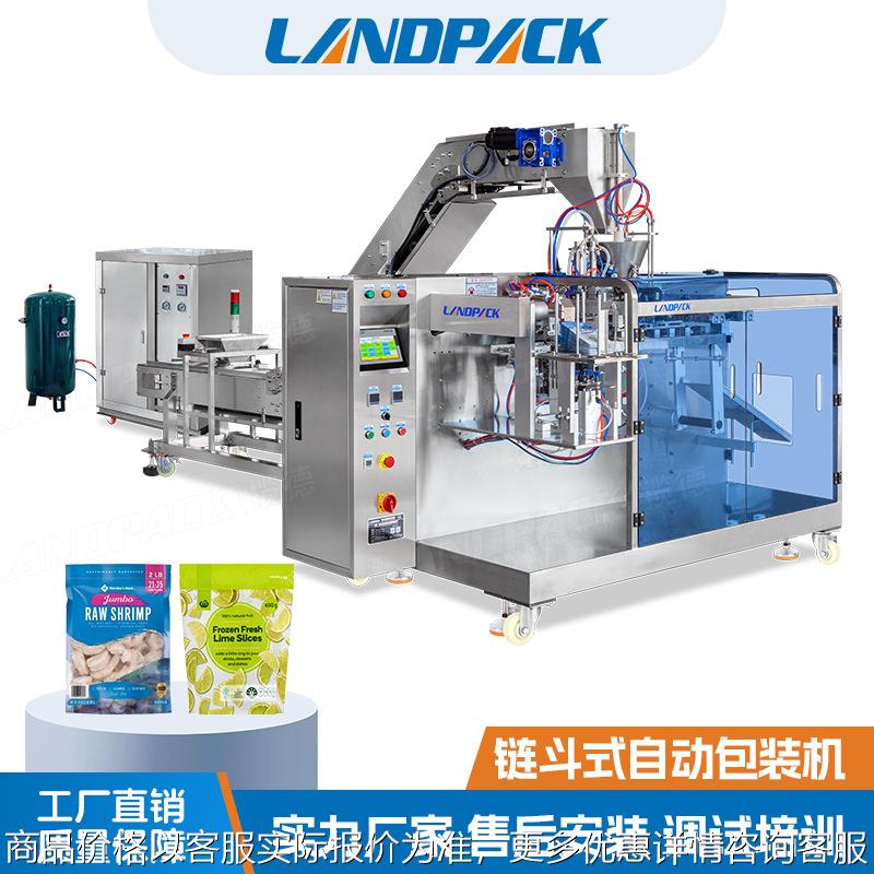 青柠片给袋式包装机 链斗式提升上料水平给袋机 抽气充氮气给袋机