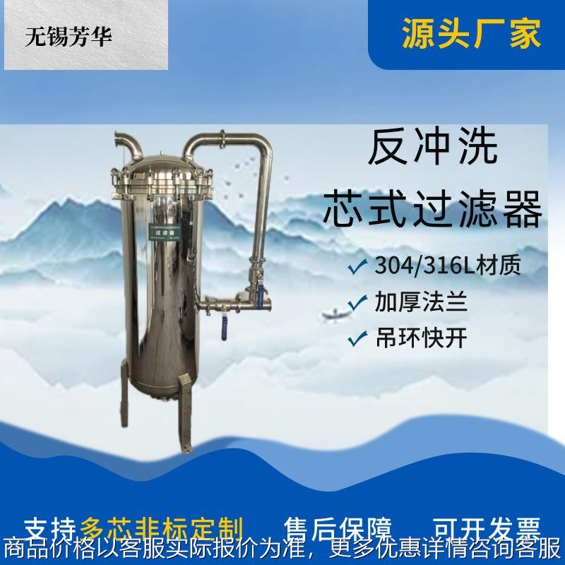 厂家新品不锈钢反冲洗多芯过滤器 精密过滤器 前置过滤器可反吹洗