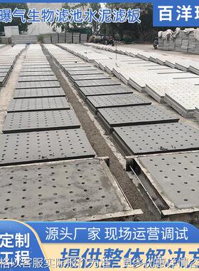 厂家供应混凝土滤板baf曝气v型生物滤池分体水泥钢砼滤板双层钢筋