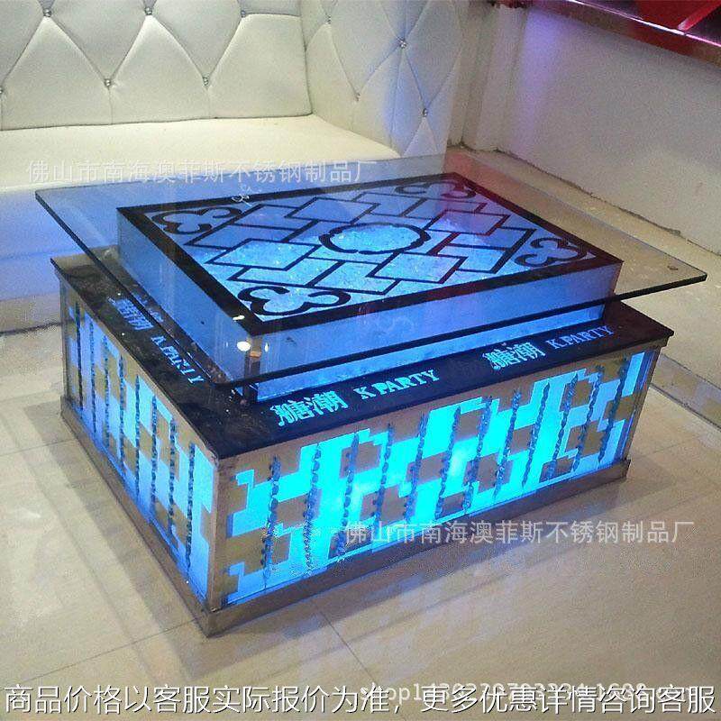 佛山厂家直销美式会所KTV茶几 酒店家具 酒吧吧台可来图