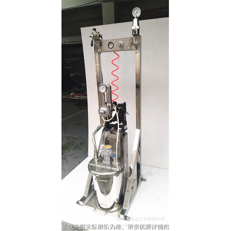 苏州20L输调漆模组 304不锈钢气动升降搅拌机 带防漏托盘