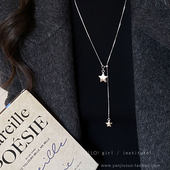 长款 星星可调节项链女2025新款 小众百搭秋冬毛衣链轻奢高级感配饰