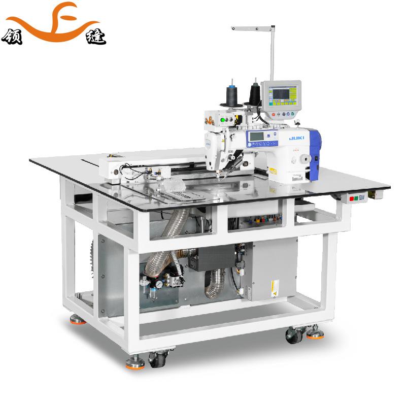 POLO衫自动捆条脚叉机三角尖缝合T恤V型开叉服装模板缝纫机