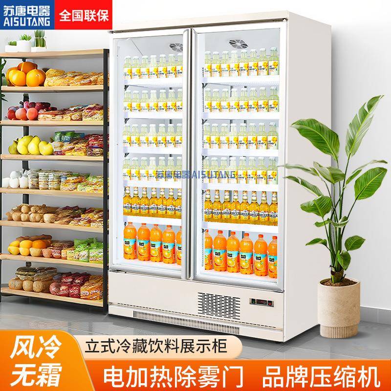 苏唐低温冷藏电加热冷冻展示柜冷柜冰箱饮料柜风冷铝合金保鲜