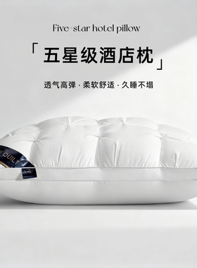 枕头枕芯家用护颈椎助睡眠学生宿舍专用单人一只成人不塌陷高弹枕