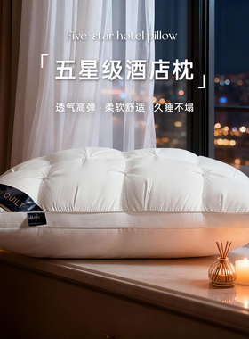 枕头枕芯护颈椎助睡眠成人专用家用一对单人一只装男女不塌陷变形