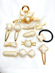 发夹/手工大抓夹/抓夹/一字夹/发饰/广西伴手礼/高级感蜜合系