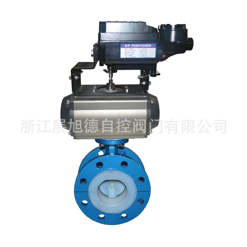 供应D641F46气动衬氟法兰蝶阀可选规格材质驱动方式连接方式