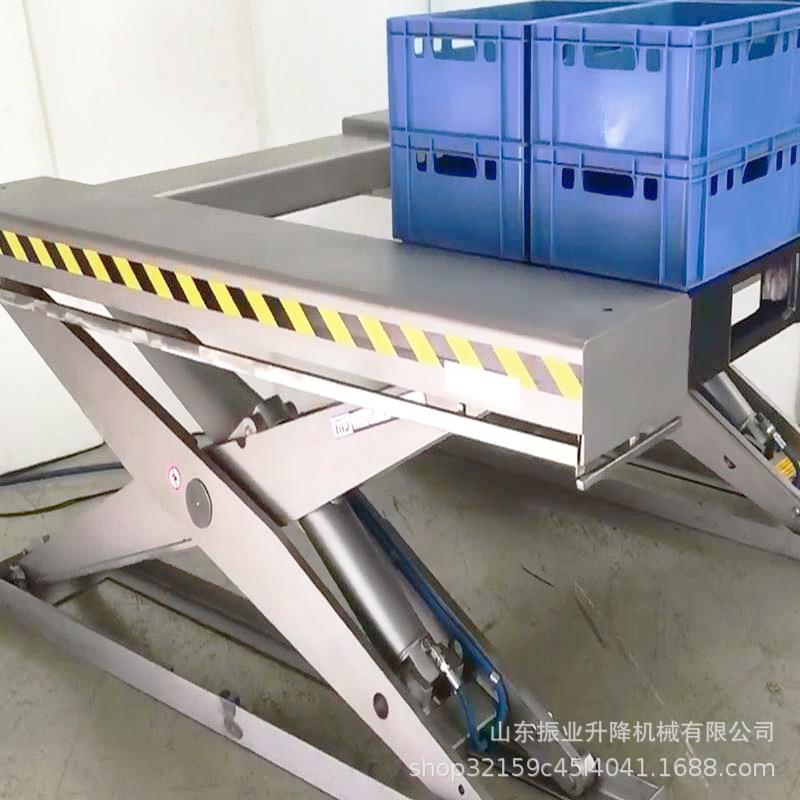 厂家定制载重装卸升降机U型固定剪叉升降平台U型液压升降平台