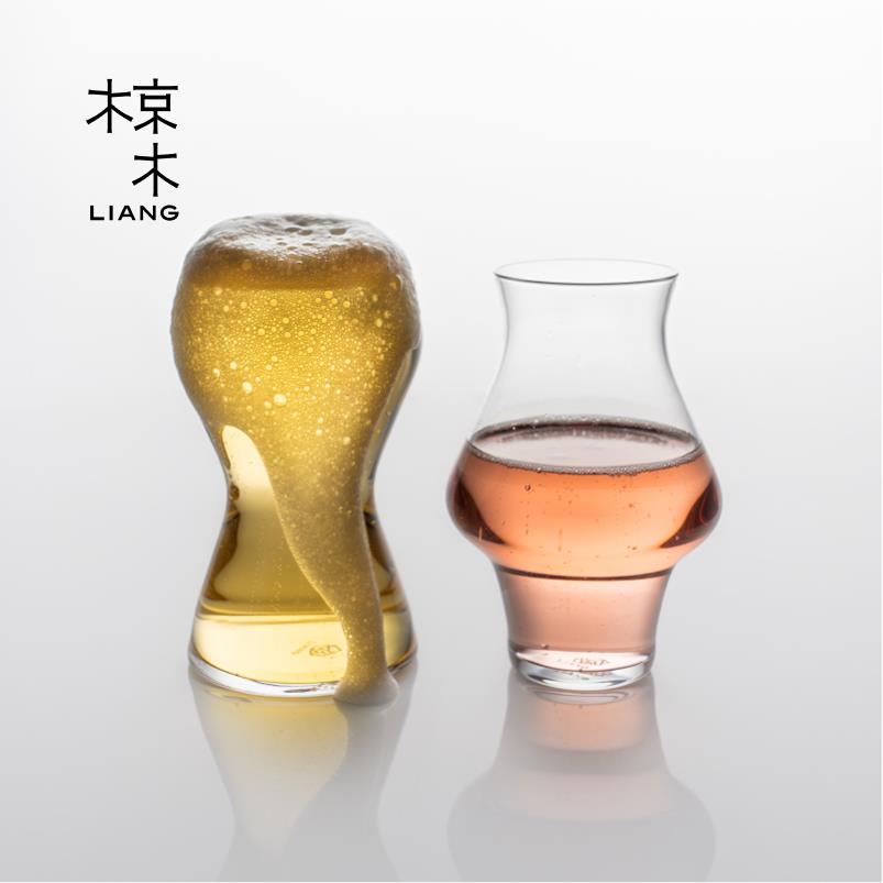 椋木对饮啤酒杯轻奢精酿啤酒杯大容量玻璃水杯扎啤杯新婚礼物
